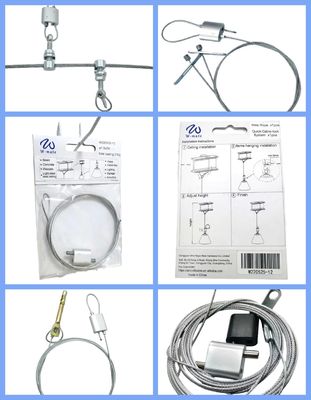 20*20MM 1.2-1.5MM Cable Looping Gripper with 900N Break Load for Lighting Hanging System