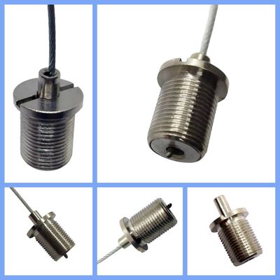 M10オスネジ真鍮銅ケーブルグリップサスペンションキットワイヤーロープクリップLEDパーツ用